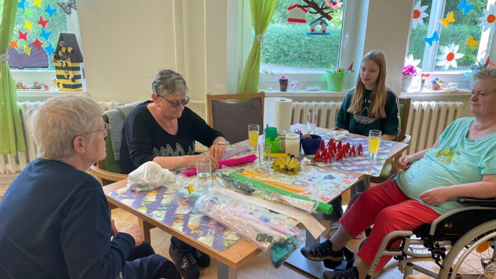 Schülerfreiwillingentag 2025 in Thüringen beim Schwester Bianca Pflegedienst in Eisenach