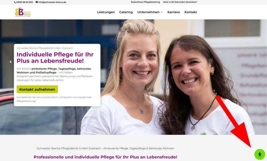 Barrierefreiheitstool öffnen - schwester-bianca.de