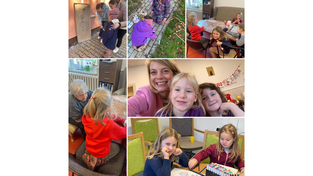 Kinder besuchen Tagespflege von Schwester Bianca